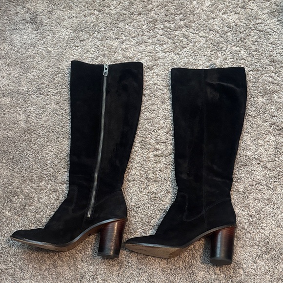 Coach Shoes - Coach Black Suede Heeled Boots